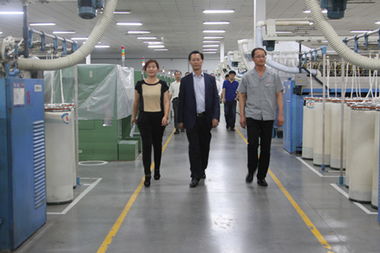 江蘇金昇實業股份董事長潘雪平一行蒞臨我公司開展技術交流